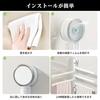 Compact kitchen towel rack with suction cups, 180-degree rotation, made of ABS, rust-resistant, no drilling required, no damage to walls, multi-functi
