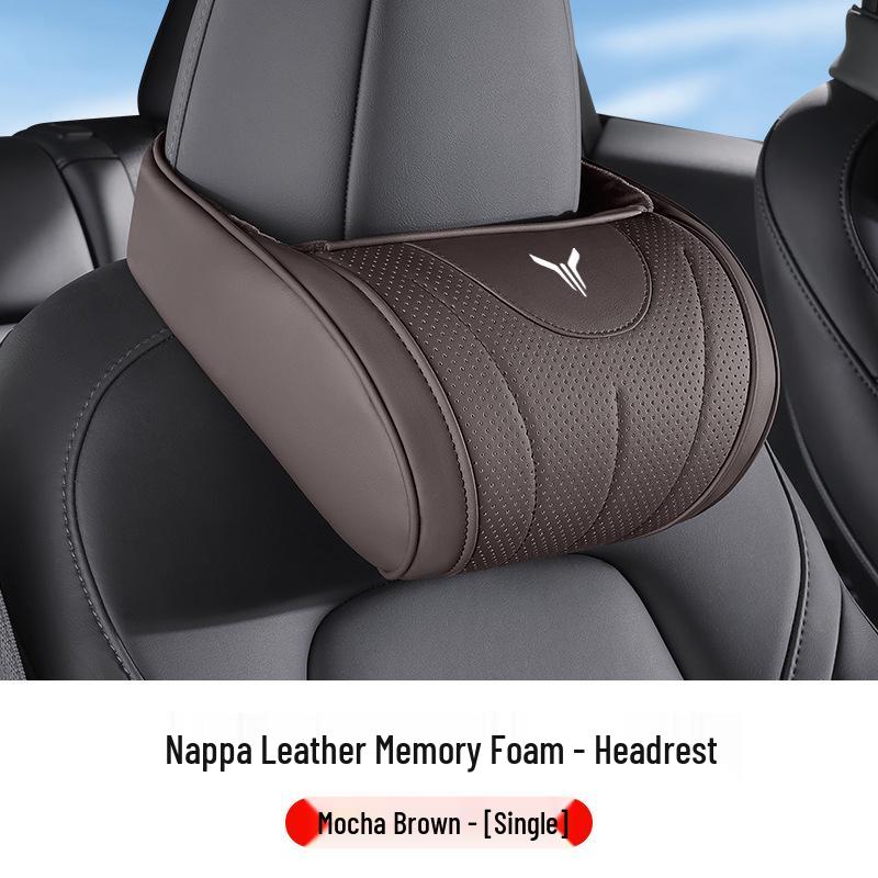 Lantu Car Seat Cushion, Headrest & Neck Support Pillow for All Seasons