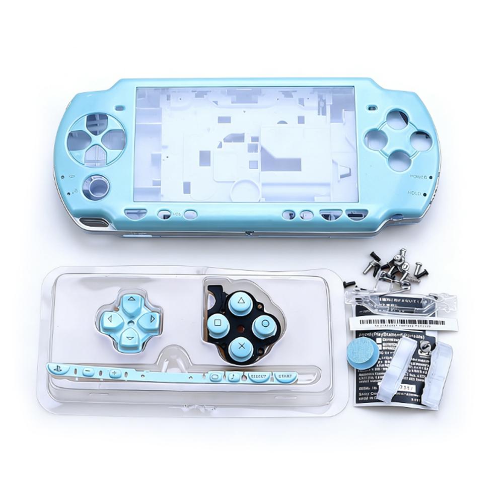 Guscio Completo con Kit di Viti e Pulsanti Custodia Protettiva per Console di Gioco PSP 2000 Guscio Completo Sostituzione Console