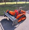 Diesel Remote Control Lawn Mower HT1200 - Flail Mower & Grass Mulcher, Crawler Type for Home Use