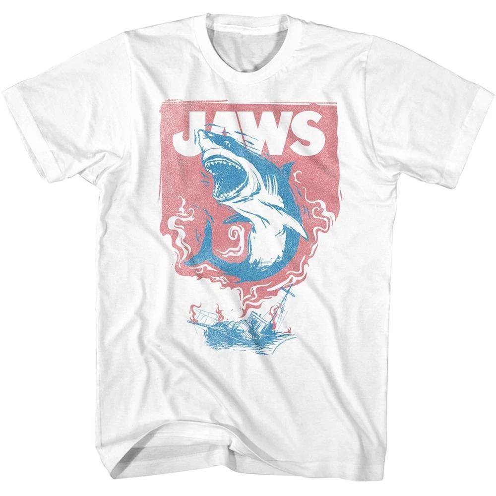 Jaws - Shark & Boat Fire - Short Sleeve - - Children s T-shirt 100