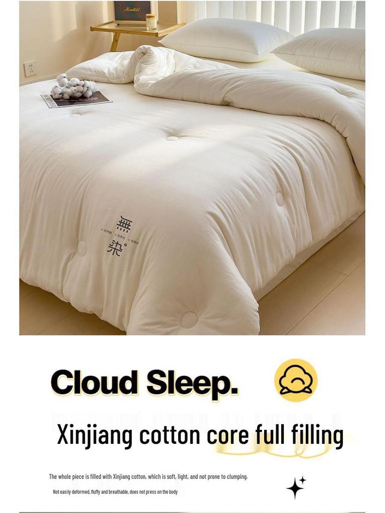2025 Thickened Winter Cotton Quilt Comforter - Warm & Cozy Bedding for Dorms and Students, Perfect for Spring and Autumn