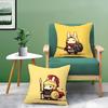 Cute Rabbit Dresses Pillow Case Comfort Sofa Bed Silky Elegant Invisible Zipper Decorative Cushion Cover