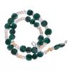 Natural Green Aventurine Crystal Gemstone Smooth Beads Necklace 17" UB-4385 UB-4385