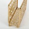 Golden Vertical Tissue Holder Desktop Tissue Hollow Storage Rack Decorative Creativity 430 Stainless Steel 2025 New