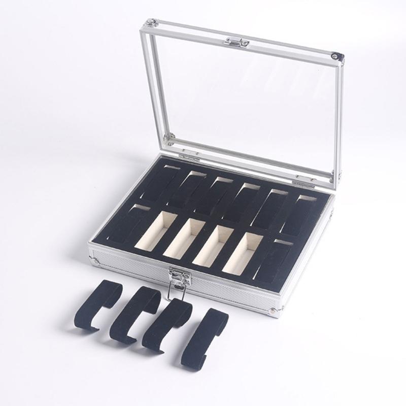 6/12 Slots Watch Box Organizer Watch Display Storage Box Jewelry Watch Box