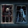 Halloween 2-pack Door And Window Curtain Background Hanging Cloth Horror Ghosts Outdoor Decoration Scene Hanging Cloth