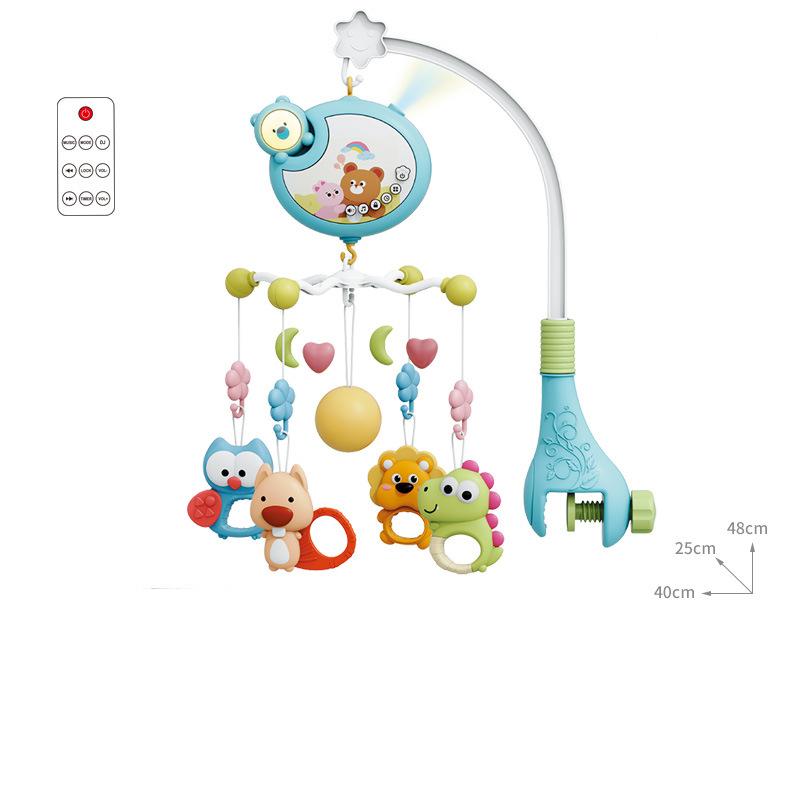 Remote Control Musical Baby Crib Mobile with Lights Music  Projection for Infants Crib Toys for Newborn Baby Mobile for Crib
