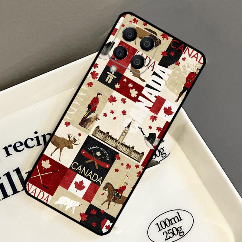 Canada Canadian Flag Case For Samsung Galaxy M33 M53 M13 M15 M35 M55 M32 M16 M36 M56 M54 M20 M52 M34 M14 M11 M31
