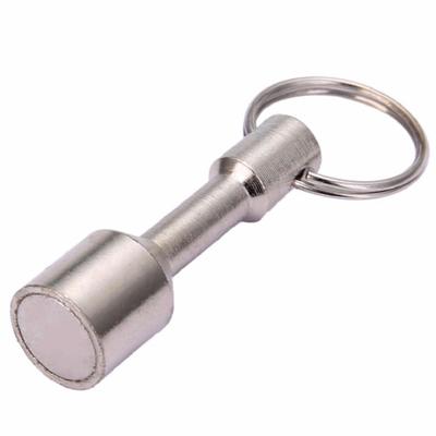 Superstarker Metallmagnet-Schlüsselanhänger mit geteiltem Ring und Taschenschlüsselring zum Aufhängen