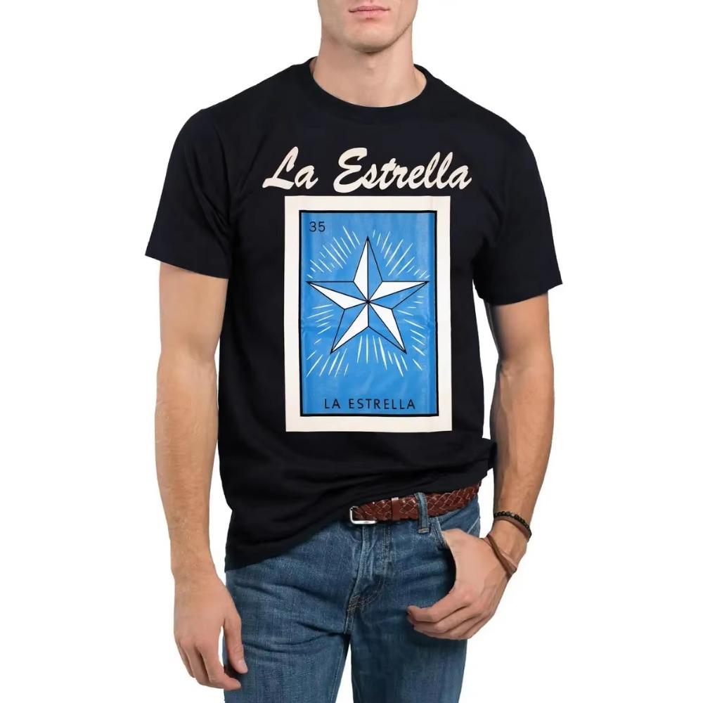 

Футболка La Estrella Loteria Mexican Bingo Новинка Смешная Семейная Футболка Черная Новая XXXXXL чёрный