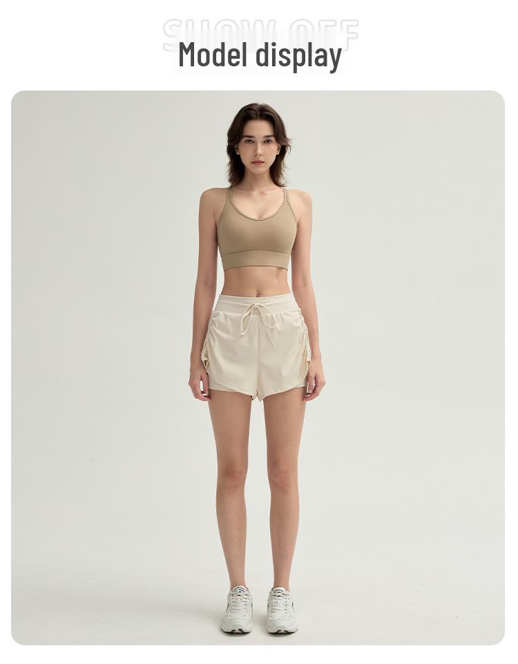 Women's Breathable Cross-Border Sports Shorts: Anti-Exposure, Elastic, 3-Point Yoga and Running Shorts