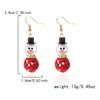 Diamond Hat Snowman Earrings Women, Cute Temperament Versatile Earrings Gift