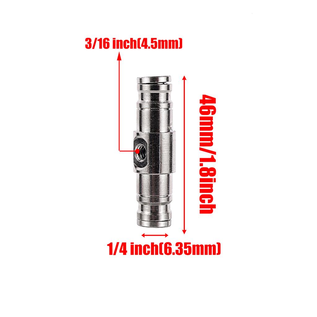 4 Pcs 1/4” Pipe Slip Lock Connector Pneumatic Pipe Connector OD 6.35mm Tube Misting Irrigation Nozzle Fitting Tube Fittings New