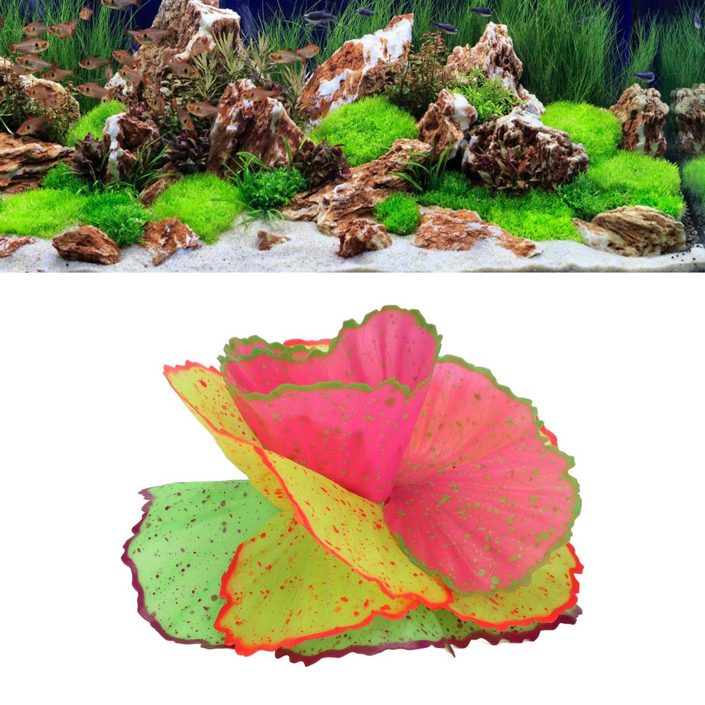 Simulation Coral Decoration Fluorescent Fish Plants Decoration for Landscape Decor