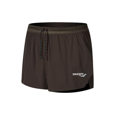 SAUCONY SS25 Estampa de Letras Minimalista Moda Shorts Confortáveis Shorts Masculinos Terra SA2259DP01T-CO021
