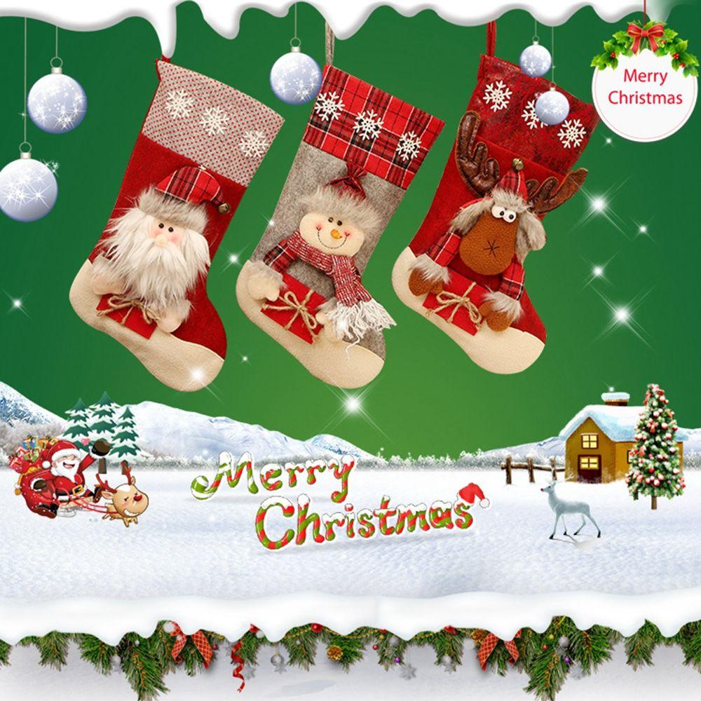 Xmas Candy Bag Gift Bags Christmas Ornament Christmas Decorations Christmas Socks Candy Socks