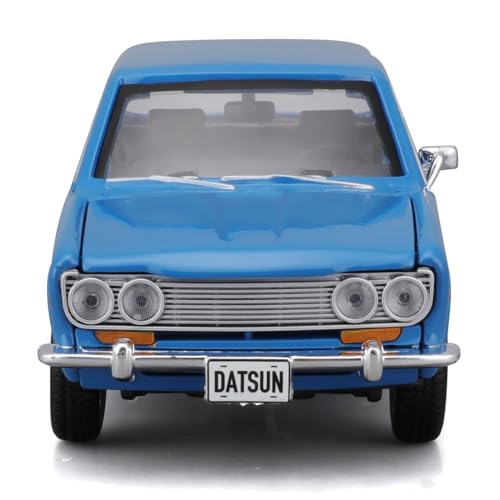 Maisto 1/24 Scale Nissan 1971 Datsun 510 Blue / Diecast Model Car, Finished Model, 31518 BU
