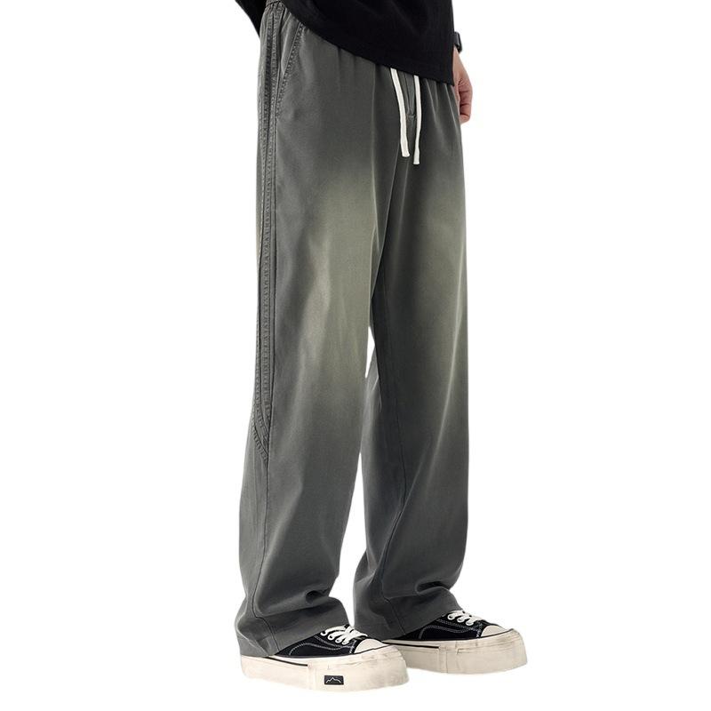 Jeans Men's Spring Lyocell American Men's Pants Regular Men's Pants Boys Loose Casual Straight Pants Long