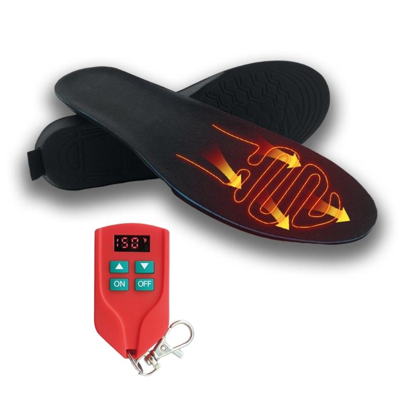 Heated Insoles Electric USB Rechargeable Foot Warmer Winter Warm Insoles Feet Heater Shoe Insoles Thermal Soles Washable