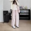 Retro version of pink lantern casual pants women's summer slim and thin high street design casual versatile pants