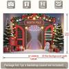 1Pcs Merry Christmas Polyester Decoration Background Winter Backdrop Decorations For Photo Studio Photo Booth Christams Party