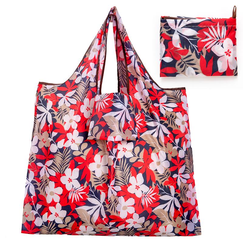 Large 210D Oxford Cloth Folding Tote - Portable, Durable Shopping & Storage Bag