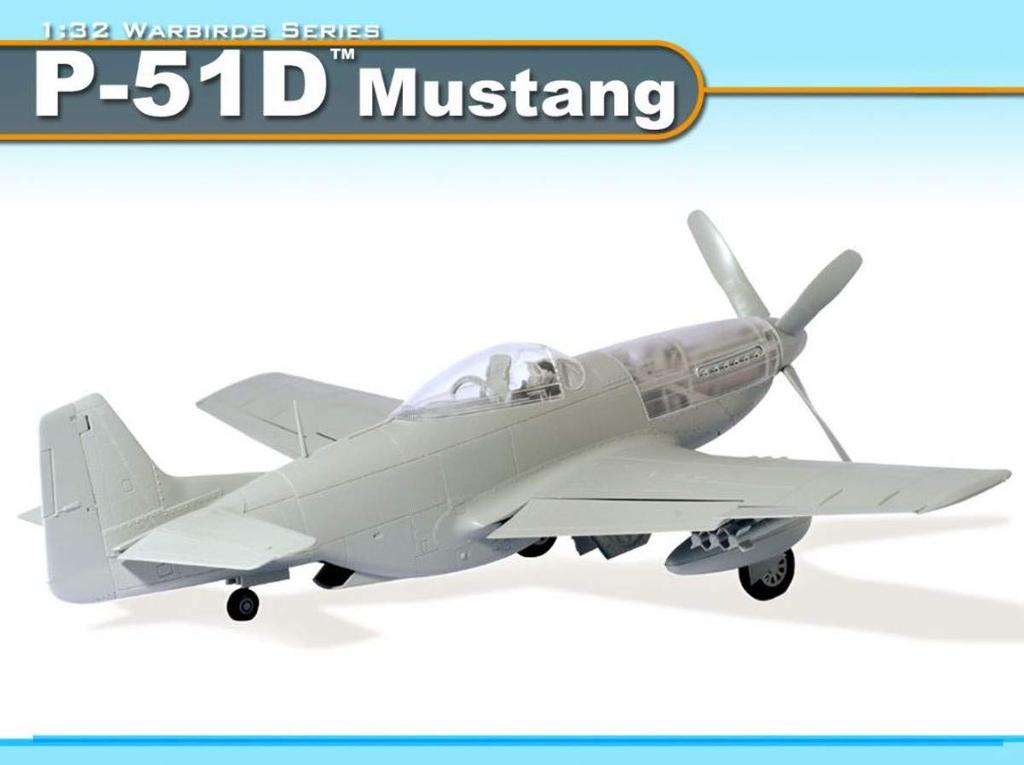 PLATZ DR3201 WWII US Army Mustang Plastic Model 1/32 P-51D