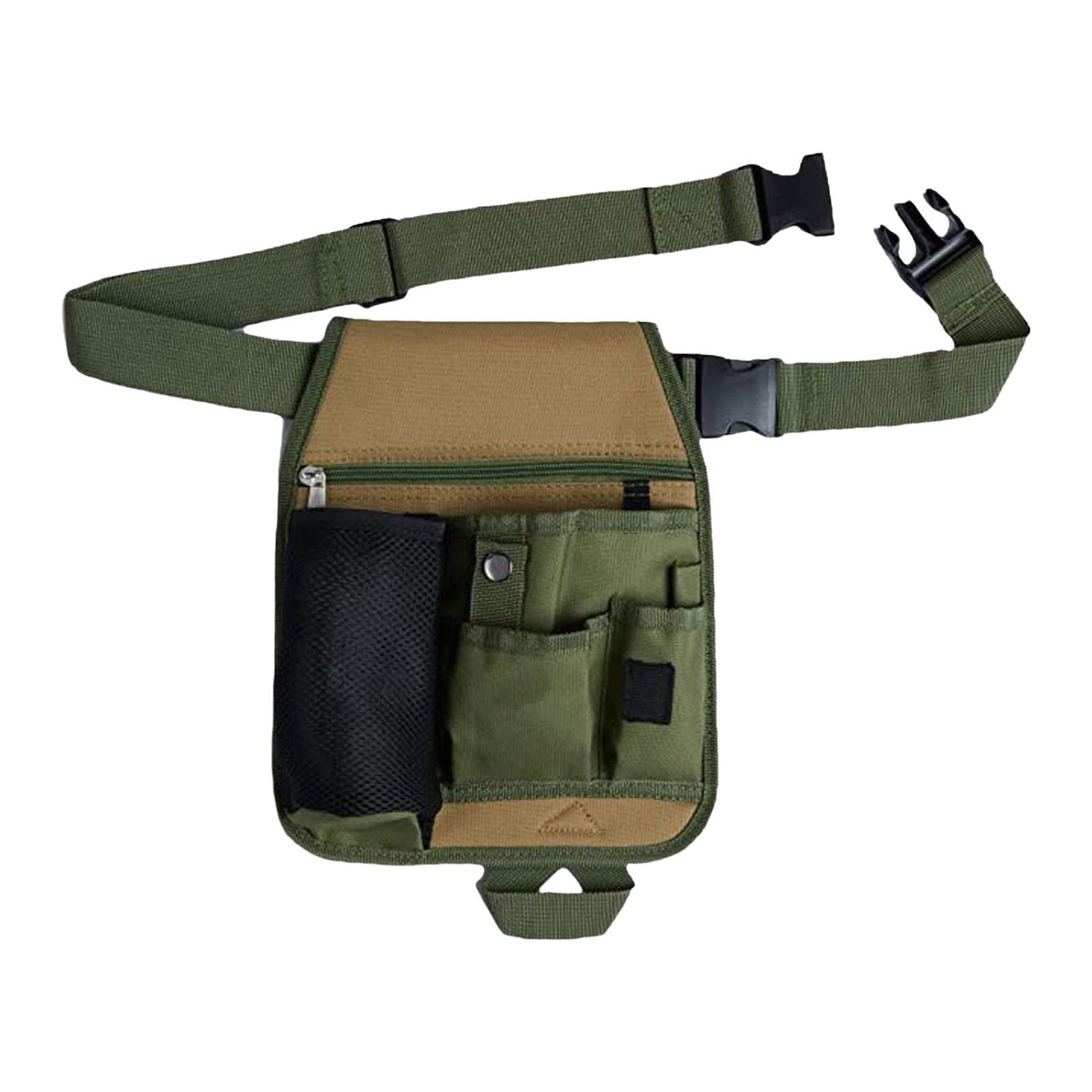 

Пояс для инструментов Прочные ремни для инструментов для мужчин Регулируемый пояс для инструментов для электриков Плотников Строительные конструкции зелёный