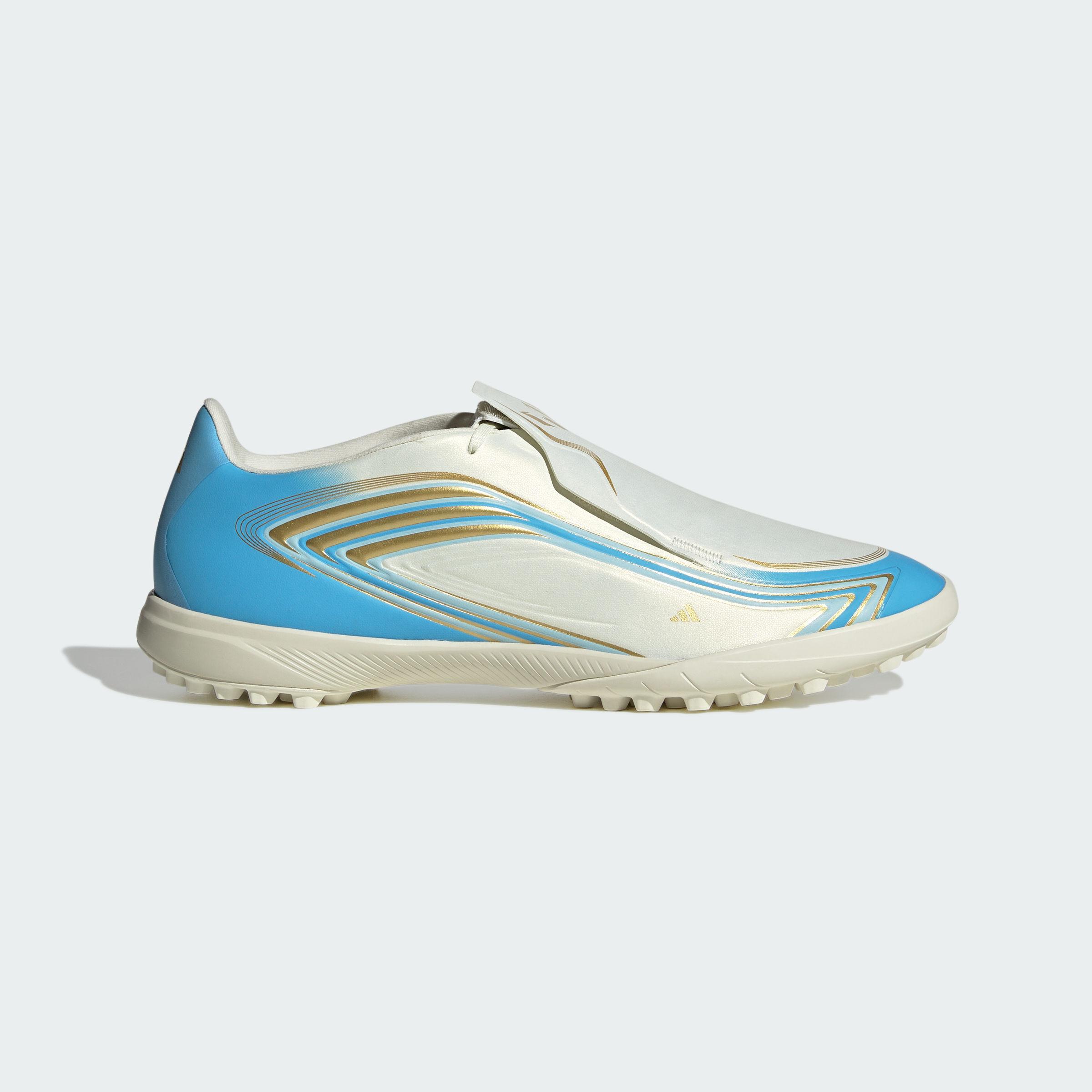 Adidas Soccer Shoes Unisex White Blue 40