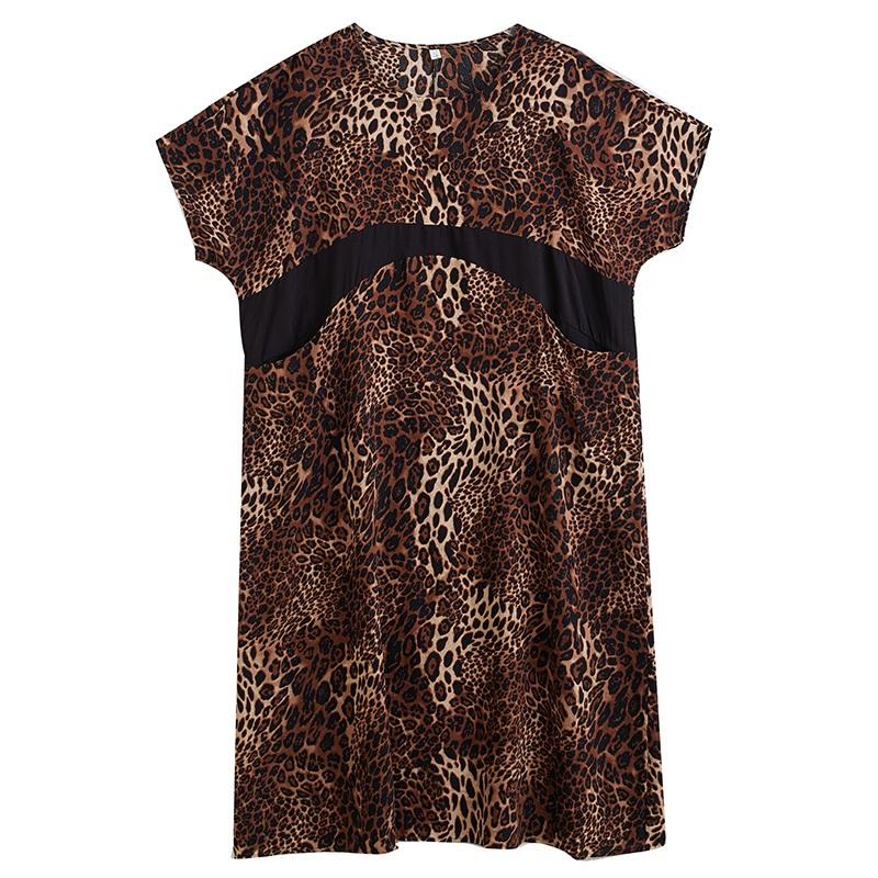 Kortermet Plus size bomull vintage floral nytt i kjoler for kvinner uformell løs lang sommerkjole