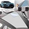 Car Suede Fabric Anti-uv Electrostatic Adsorption Sunroof Sunshade For GAC TRUMPCHI EMKOO 2023-2026Auto Heat Insulation Skylight