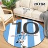 Messi Round Area Rug Carpet Rug For Living Room Bedroom Sofa Playroom Decor Nonslip Floor Mat