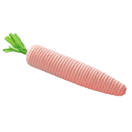 

Веревочная Морковка Игрушка для Кошек Интерактивная Игрушка-Погрызушка для Кошек Форма Морковки Кошачья Веревочная Игрушка Игрушка для Котят При Прорезывании Зубов для Домашних Кошек Кусание Грызение Поддержание Чистоты Зубов красный