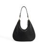 Niche design new retro texture cowhide bag underarm hand carry temperament casual lazy wind large capacity dumpling bag