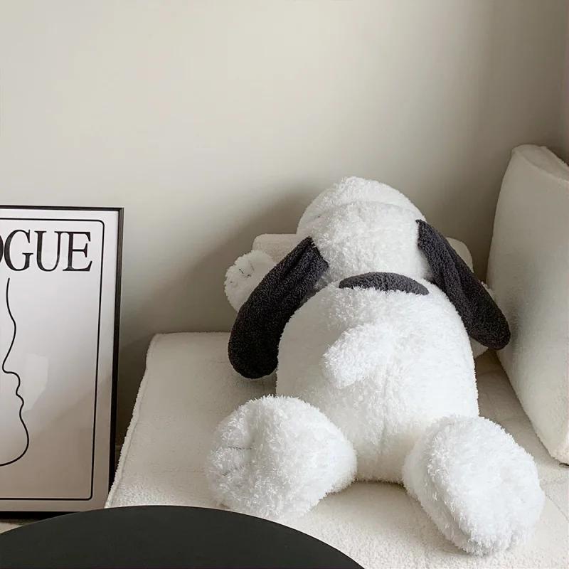 Big Size Snoopy Plush Toy White Dog Soft Pillow Snoopy Plush Doll Cartoon Animal Birthday Gift for Girlfriend Kids Decoration