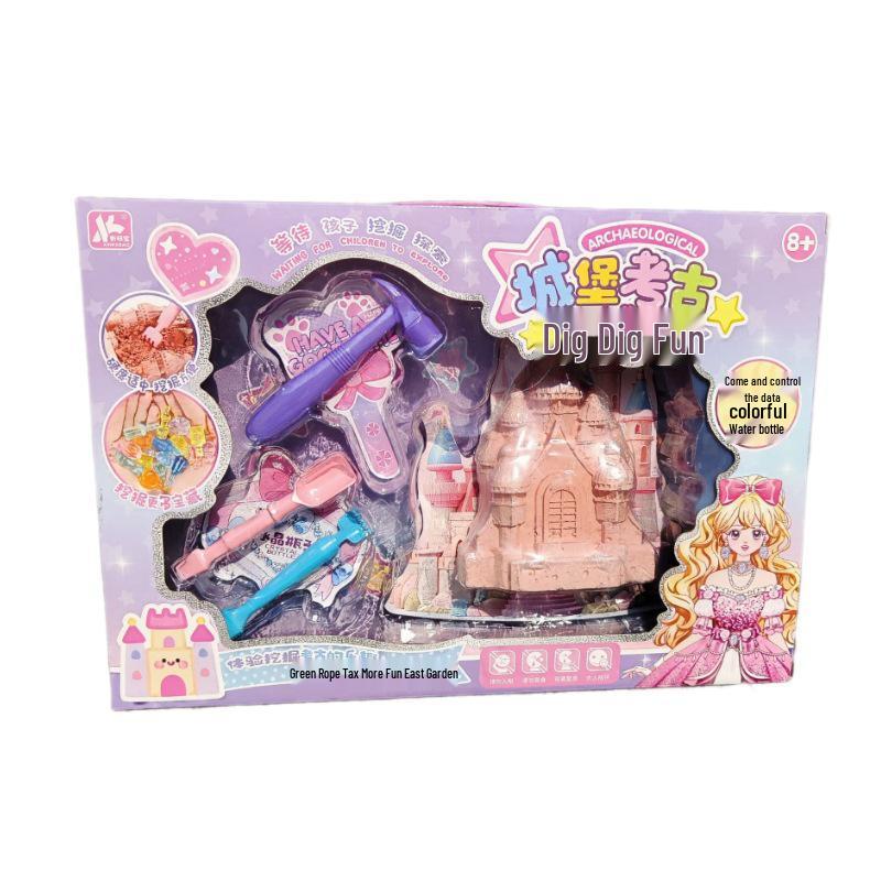 Archaeological Castle Excavation Fun: Educational Treasure Digging Toy for Kids