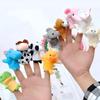 10Pcs Finger Puppets with Small Animal Figures Plush Toy Set, Children's Party, Christening, Shower Etc. Plush Toy, Hand Puppets with Plush Animals