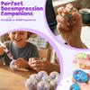 DIY Blank Stress Ball Making Kit Anxiety Relief Toy Handmade Squishy Stress Balls Empty Squeeze Ball Decorative Balls Party Gift