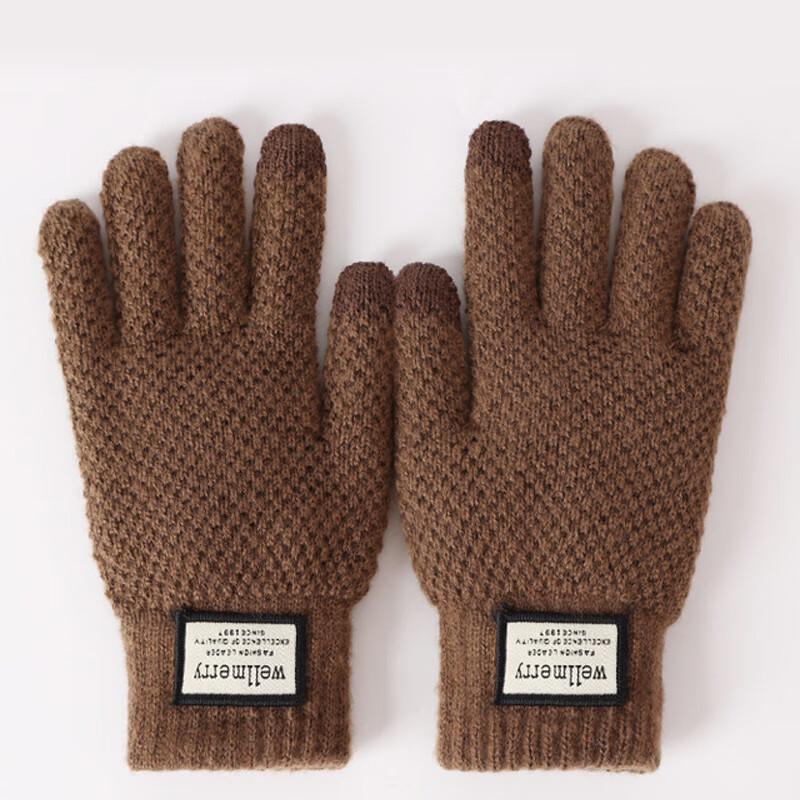LCsanyp Men s Winter Jacquard Touchscreen Gloves One Size