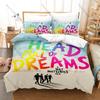 C-Kleurrijk Coldplay Muziek Grafisch Beddengoed Set Dekbedovertrek Met 2 Kussenslopen Tiener Rock Fan Slaapkamer Decoratie