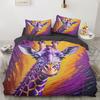 3D Printed Colorful Animals Duvet Cover Kit Polyster Pillowcase  New Wholesale Noble And Comfortable Animal Series Kit