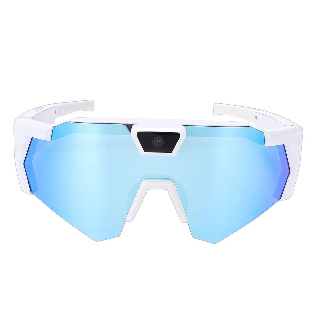 1080P HD Camera Glasses Video Recording Glasses WiFi Polarized Smart Sunglasses for Outdoor Sports Cycling Blue Lenses