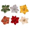 Christmas Tree Top Flower Decorations Christmas Artificial Flower Accessories Xmas New Year 2027 Home Decor 7