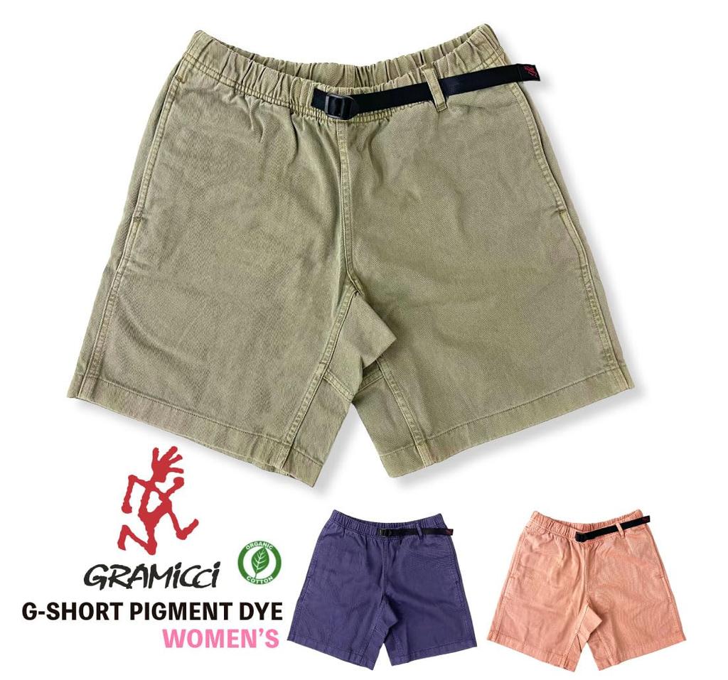 Gramicci Women's G Shorts, Pigment Dye, G4SW-P125 (L, CORAL)