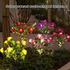 LED Solar Flower Light IP65 Waterproof Automatic ON/OFF Simple Installation Decorative Solar Garden Light Lawn Lamp