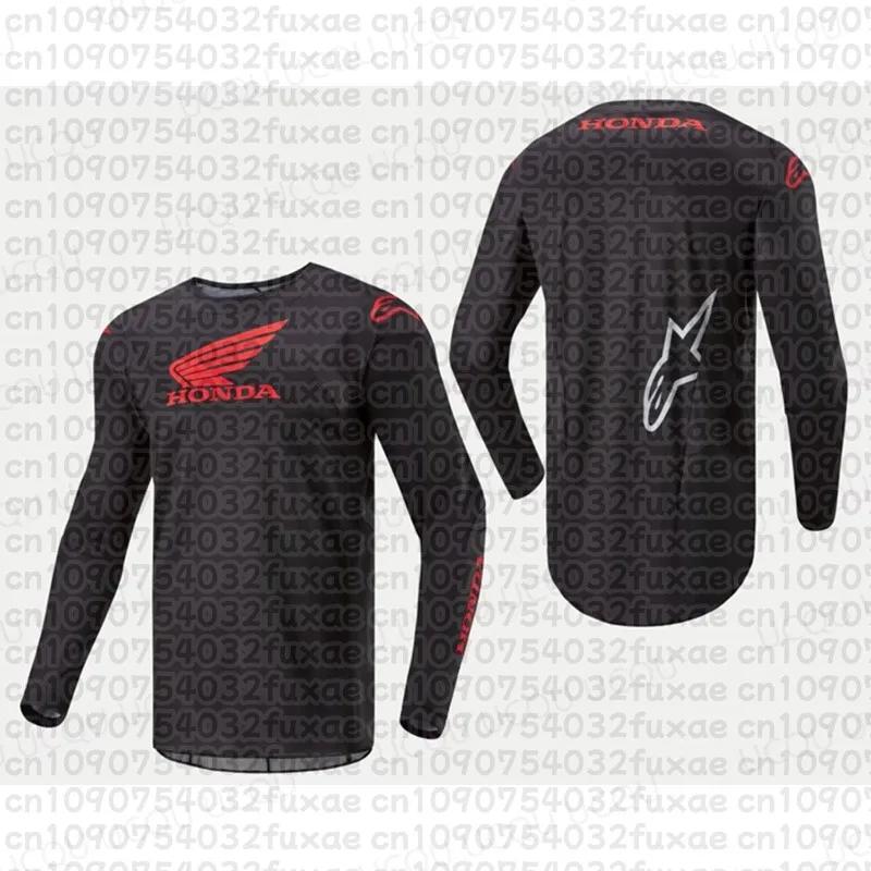 Honda 2026 Summer New Off-Road Motorcycle Riding T-Shirt Breathable Sportswear Men and Women Riding Clothes RA4
