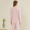 Square Collar Modal Cotton Pajamas Set Women's Elegant Casual Pajamas Autumn Long-sleeved Pants Two-piece Home Wear Set