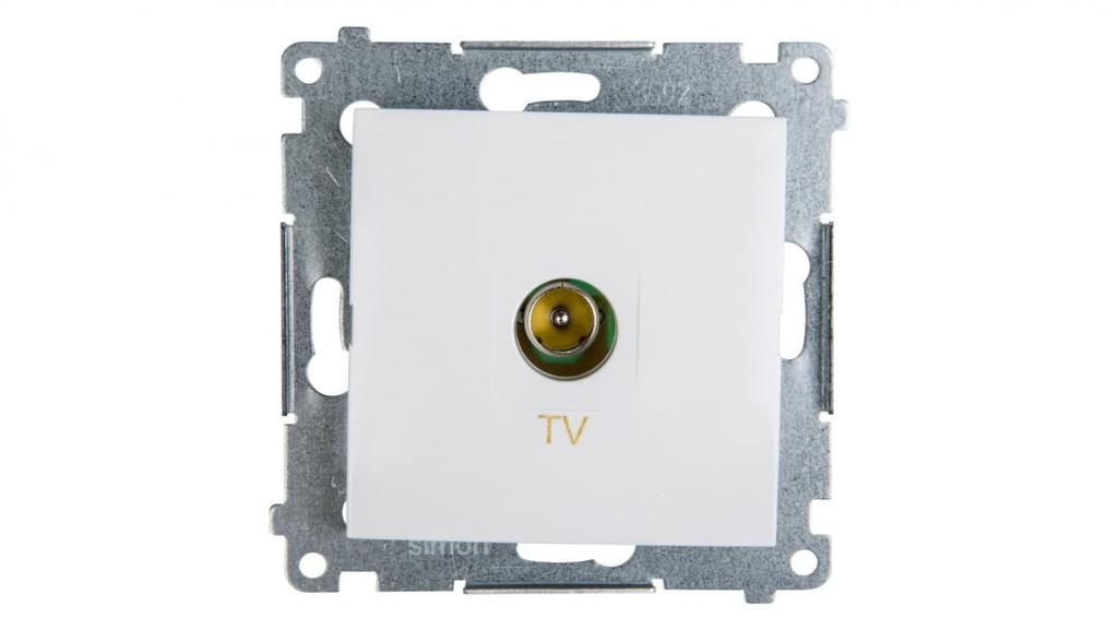 Simon 54 TV Antenna Socket Terminal White Dak1.01/11