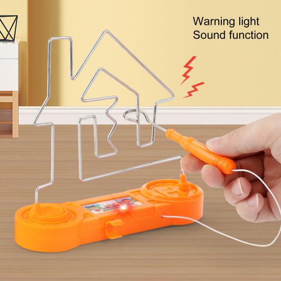 Electric Touch Maze Fine Workmanship Lightening Music Plastic Concentration Training Electric Collision Maze for Kids